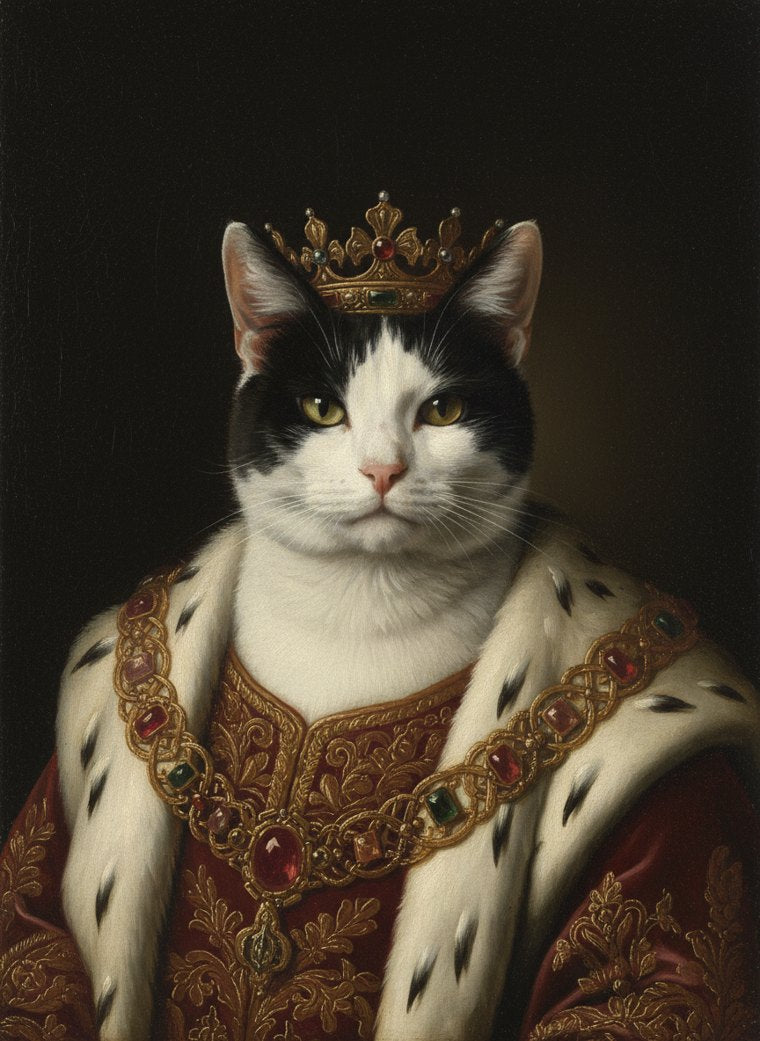 Royal Renaissance portrait of a House Cat